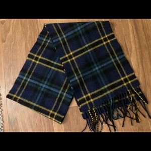 Plaid Scarf made in Scotland - 100% Lambs Wool